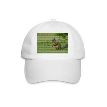 Squirrel Forest Pattern - Baseball Cap - white/white - Front