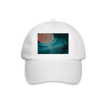 Turntable in a triangle pattern - Baseball Cap - white/white - Front