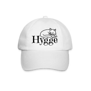 Hygge mit Katze - Baseballkappe - Weiß/Weiß - Vorne
