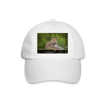 Leopard - Baseball Cap - white/white - Front