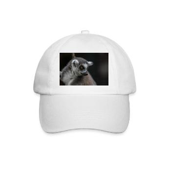 Ring Tailed Lemur - Baseball Cap - white/white - Front