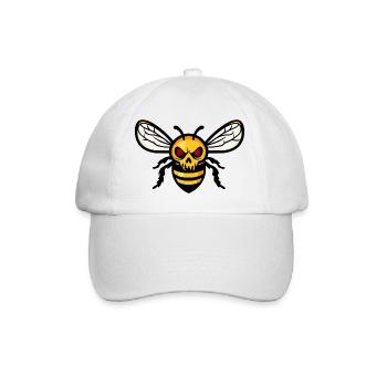 Bee Halloween Zombie - Baseball Cap - white/white - Front