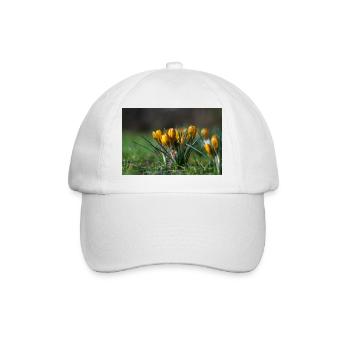 Gros plan de fleurs - Casquette classique - blanc/blanc - Devant