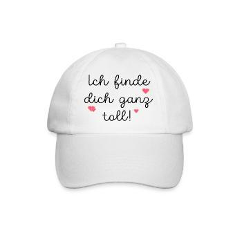 FIND FRIENDSHIP GREAT - Baseball Cap - white/white - Front