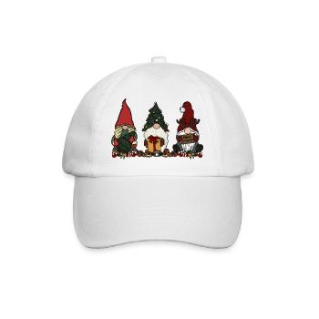 Wichtel Weihnachten  - Baseballkappe - Weiß/Weiß - Vorne