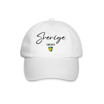 La fierté suédoise, fabriquée en Suède - Casquette classique - blanc/blanc - Devant