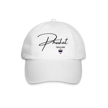 Elegant design Phuket, Thai pride - Baseball Cap - white/white - Front