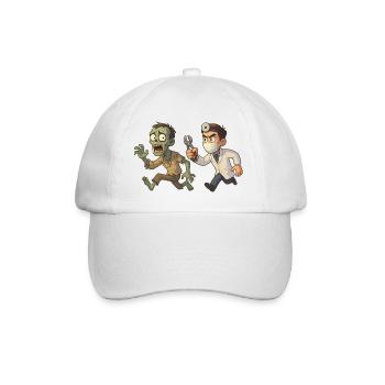 Zombie and Dentist Halloween - Baseball Cap - white/white - Front