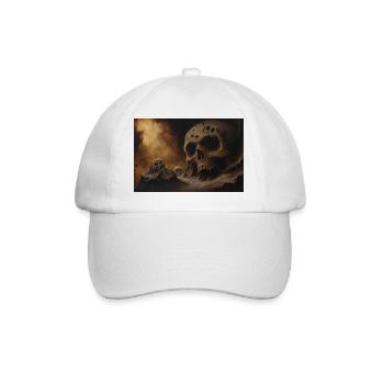 Dark fantasy horror illustration - Baseball Cap - white/white - Front
