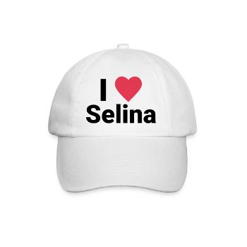 I LOVE SELINA - Baseballkappe - Weiß/Weiß - Vorne