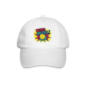 Padel Pop Art Explosion Team - Baseballkappe - Weiß/Weiß - Vorne