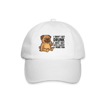 Less Classy More Fun Pup - Baseball Cap - white/white - Front