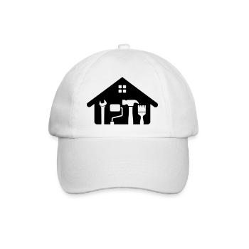 Home & Craft Logo – Hammer Key Paint Roller - Baseball Cap - white/white - Front