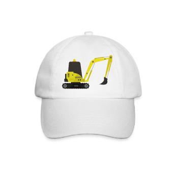 Excavator - Baseball Cap - white/white - Front