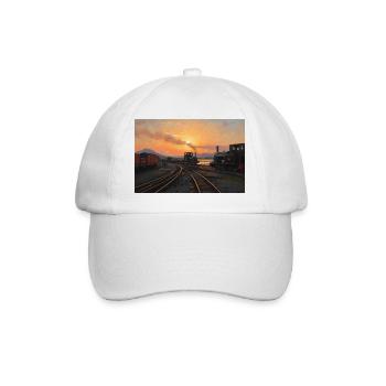 Ffestiniog Sunset - Baseball Cap - white/white - Front