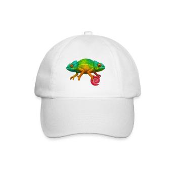 Sucette Caméléon Arc-en-ciel - Casquette classique - blanc/blanc - Devant