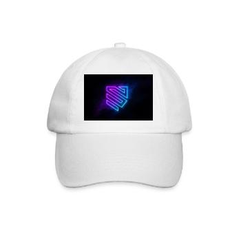 Neon Geometric Shield - Baseball Cap - white/white - Front