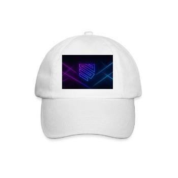 Neon Geometry Glow - Baseball Cap - white/white - Front
