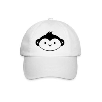 Monkey Queen – Couronne Jungle Motif Animal Drôle - Casquette classique - blanc/blanc - Devant