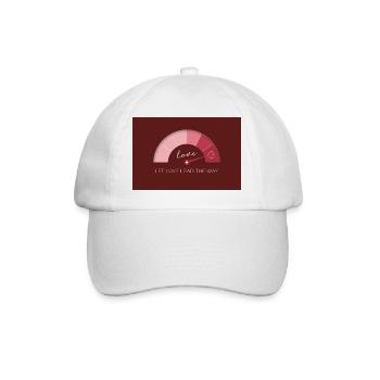 Let love lead the way - Baseball Cap - white/white - Front