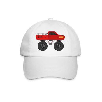 Camion monstre - Casquette classique - blanc/blanc - Devant