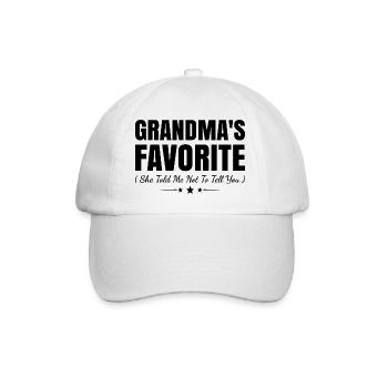 Le petit petit-enfant adorable de grand-mère : Diction amusante - Casquette classique - blanc/blanc - Devant