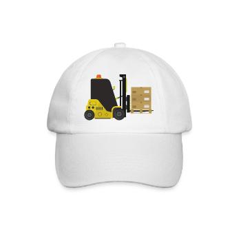 Gabelstapler - Baseballkappe - Weiß/Weiß - Vorne