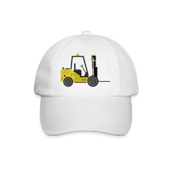 Gabelstapler - Baseballkappe - Weiß/Weiß - Vorne