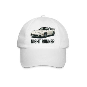 Night Runner Sports Car - Baseball Cap - white/white - Front