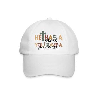 Christian Retro Faith Quote Design - Baseball Cap - white/white - Front