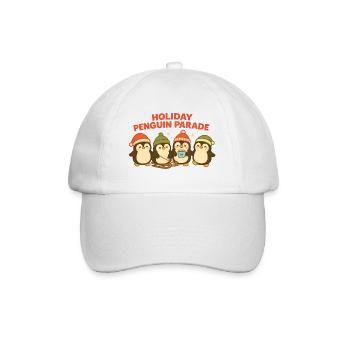 Joyeux défilé des manchots - Casquette classique - blanc/blanc - Devant