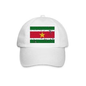 Suriname Suriname - Baseball Cap - white/white - Front