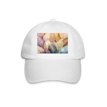 Design minimaliste transparent en verre - Casquette classique - blanc/blanc - Devant