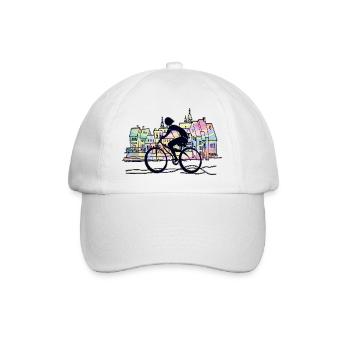 Cycliste - Casquette classique - blanc/blanc - Devant