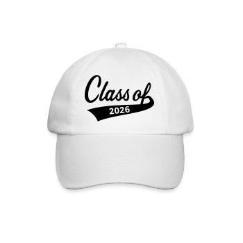 Class Of 2026 (Abschlussklasse Schulabschluss B) - Baseballkappe - Weiß/Weiß - Vorne