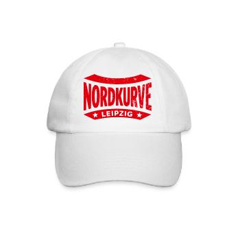 Leipzig Nordkurve Stadion Hoodie, Tasche, Shirt - Baseballkappe - Weiß/Weiß - Vorne