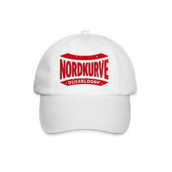 Düsseldorf Nordkurve Hoodie, Shirt, Tasche, Cap - Baseballkappe - Weiß/Weiß - Vorne