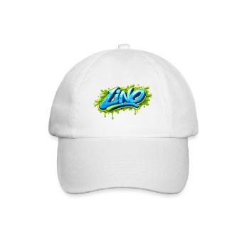 GRAFFITI NAME LINO  FOR  PERFECT GIFT PRINTABLE  - Casquette classique - blanc/blanc - Devant