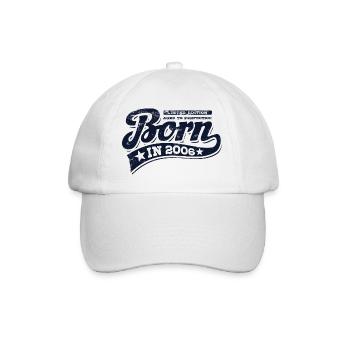 Né en 2006 - Anniversaire - Édition limitée - Casquette classique - blanc/blanc - Devant