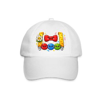 Costume de clown Carnaval Cadeau - Casquette classique - blanc/blanc - Devant