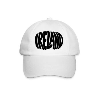 Ireland - Ireland Lettering - Baseball Cap - white/white - Front