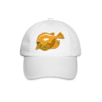 Fisch - Baseballkappe - Weiß/Weiß - Vorne