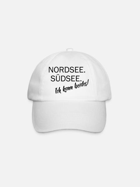 North Sea. South Seas. I can do both. - Baseball Cap - white/white