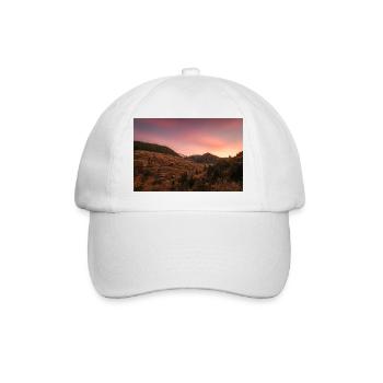 Lever de soleil alpin sur les montagnes Agrafa - Casquette classique - blanc/blanc - Devant