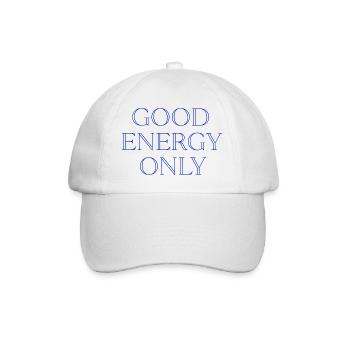 Only good energy - Baseball Cap - white/white - Front
