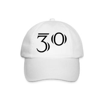 30. 30 YEARS. 30th ANNIVERSARY. 30 YEARS ANNIVERSARY. - Baseball Cap - white/white - Front