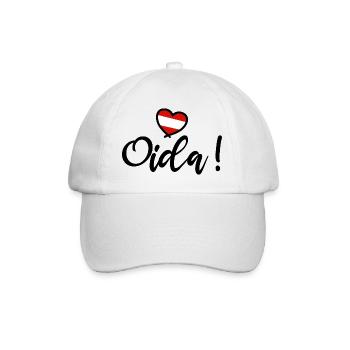Oida ! Cœur d’Autriche J’adore le dialecte d’Autriche - Casquette classique - blanc/blanc - Devant