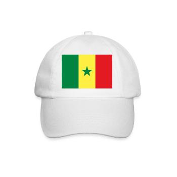 Senegal Flag GreenYellowRed - Baseball Cap - white/white - Front