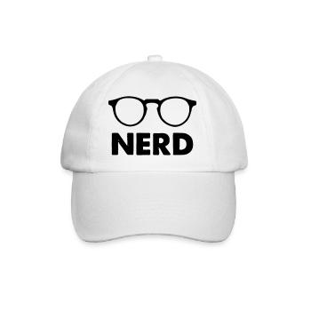 Nerd des lunettes - Casquette classique - blanc/blanc - Devant