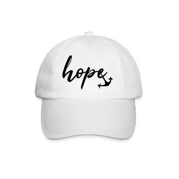 hope Anker by heavenlygoods DESIGN - Baseballkappe - Weiß/Weiß - Vorne